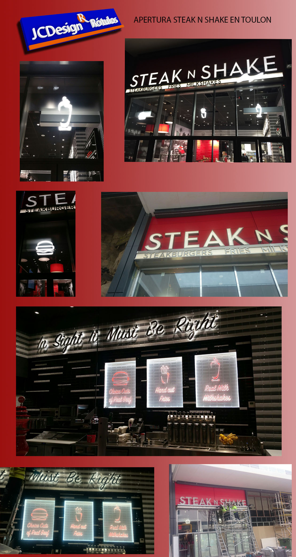 Steak n shake oporto JCDesign Rótulos